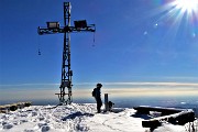 Alla piccola croce di cima Podona (1228 m) e alla grande croce dell’anticima (1183 m) da Salmezza l’8 marzo 2018 -  FOTOGALLERY
